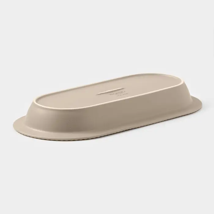 Блюдо Magistro Jarwah Lausanne, 32&times;15.5 см, фарфор, бежевое