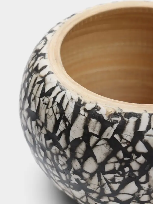 Банка для сыпучих продуктов, 13&times;13&times;11 см, бамбук