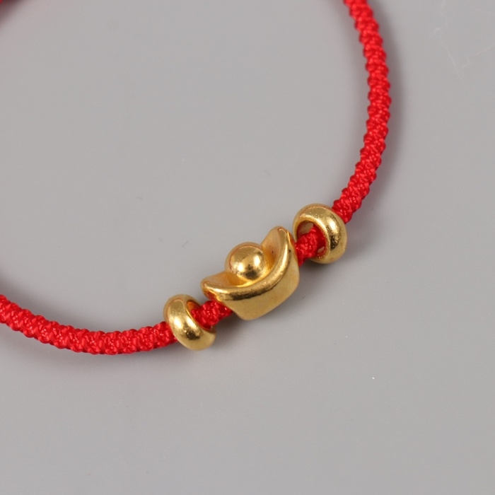 Браслет фен-шуй Браслет фен-шуй "Золотой слиток Ямб" регулируемая длина набор 5 шт