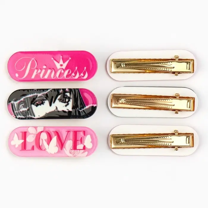 Заколка для волос «Розовый микс» , 4.5×1.5 см Заколка для волос «Розовый микс» , 4.5×1.5 см