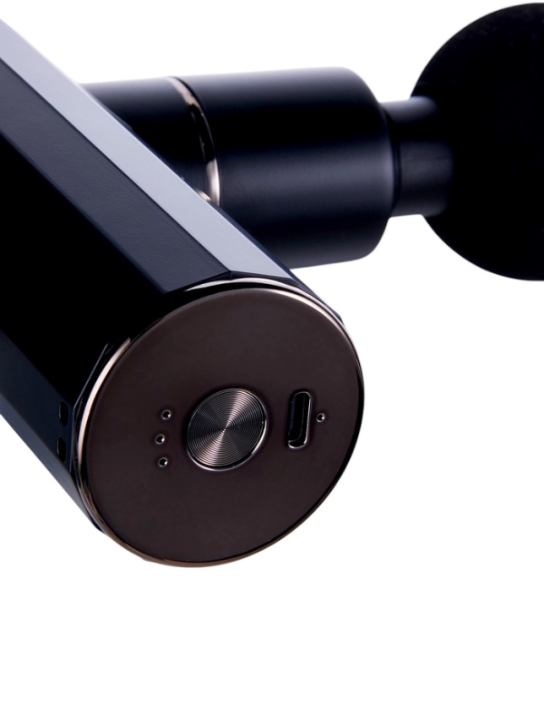 Массажёр для тела Hoco HP50, перкуссионный, 4 режима, 4 насадки, 3200 об/мин,  черный Массажёр для тела Hoco HP50, перкуссионный, 4 режима, 4 насадки, 3200 об/мин,  черный