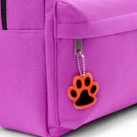 Светоотражающий элемент &laquo;Лапка&raquo;, 5.5&times;4.8 см, цвет оранжевый