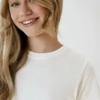 Футболка детская T-Bolka Kids, белая (теплый оттенок), 12 лет