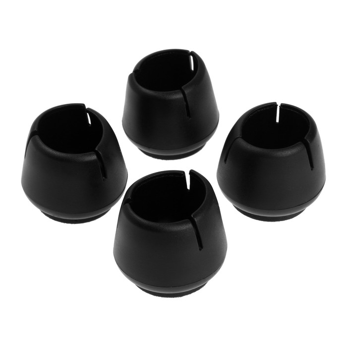 Накладка мебельная резина фетр, круглая, d=37-42 мм, 4 шт Накладка мебельная резина фетр, круглая, d=37-42 мм, 4 шт