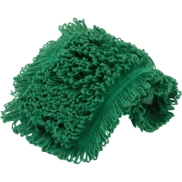 Насадка МОП плоский 40х13см ухо+карман хлопок зелёный CN3067