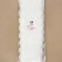 Кружево гипюровое, 80 мм, 6.8&plusmn;0.5 м, белое