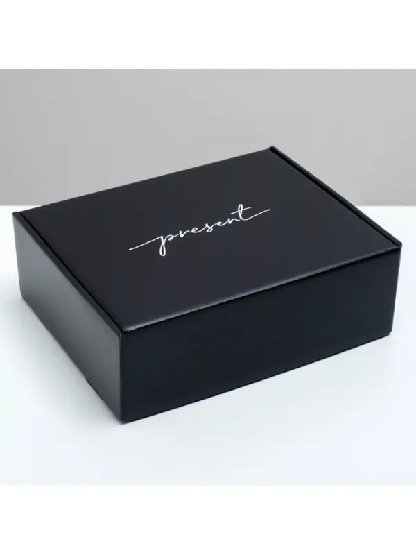 Коробка подарочная двухсторонняя складная, упаковка, &laquo;Present&raquo;, 27&times;21&times;9 см