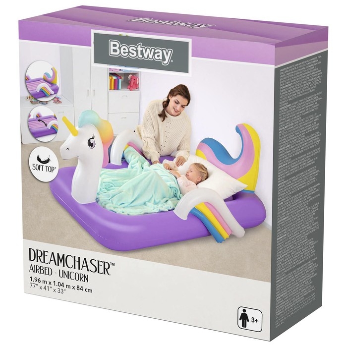 Кровать надувная Dream Chaser «Единорог», 196 x 104 x 84 см, 67713 Bestway Кровать надувная Dream Chaser «Единорог», 196 x 104 x 84 см, 67713 Bestway
