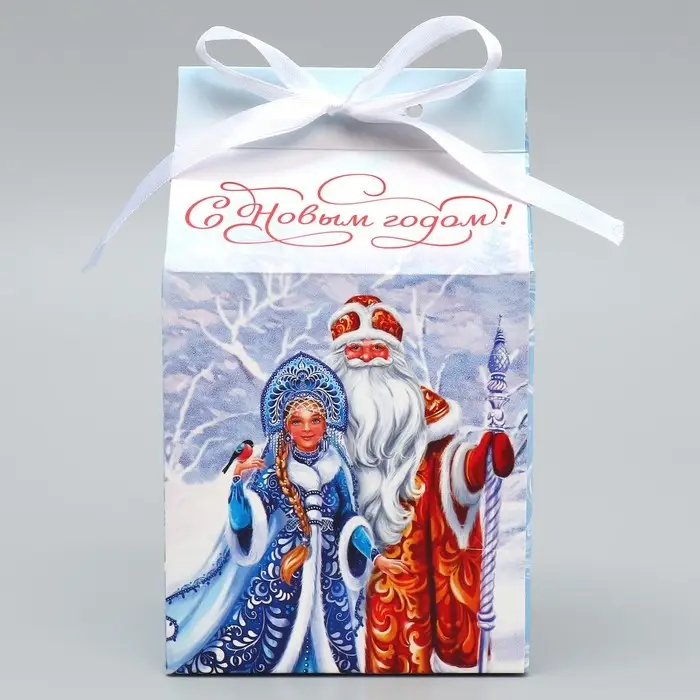 Упаковка для кондитерских изделий «С Новым годом!», 8×10×16 см Упаковка для кондитерских изделий «С Новым годом!», 8×10×16 см