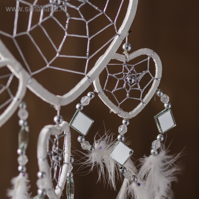 Ловец снов Ловец снов "Пять белых сердец" 0,7х16х45 см