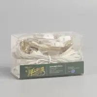 Гирлянда &laquo;Занавес&raquo; 2.8&times;3 м, роса на крючках, с пультом, IP20, серебристая нить, 300 LED, свечение фиолетовое, 8 режимов, USB