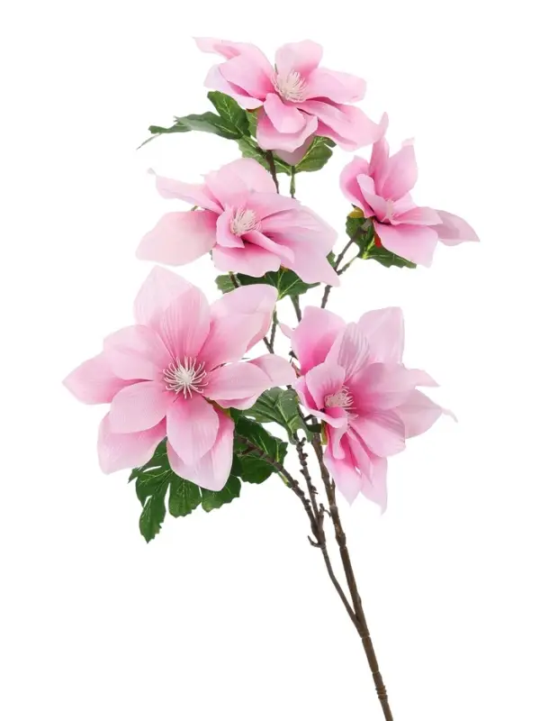 Цветы искусственные &laquo;Клематис крупноцветковый&raquo;, 61&times;14 см, розовые
