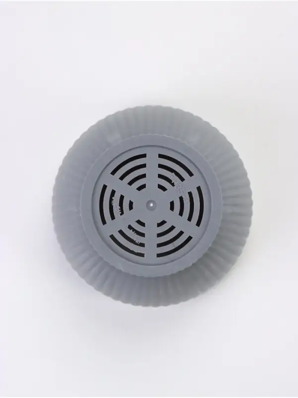 Горшок для цветов пластиковый Ribbed, 1 л, d=13.5 см, h=12 см, поддон МИКС, серый