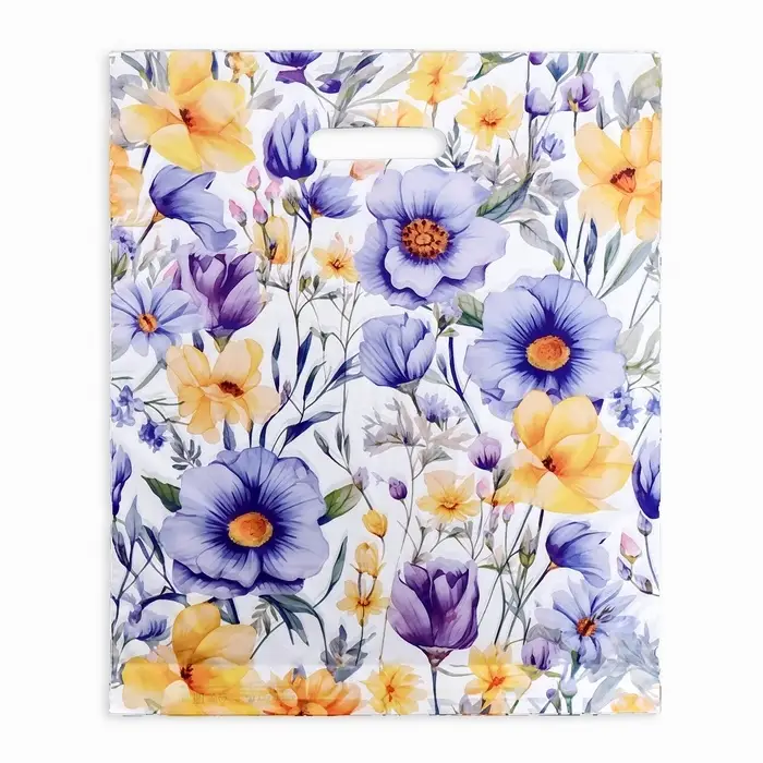 Пакет Пакет "Цветник", полиэтиленовый с вырубной ручкой, 36х43 см, 35 мкм