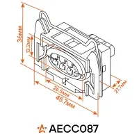 Разъём 3 pin с проводами для катушки зажигания Ford, Mazda