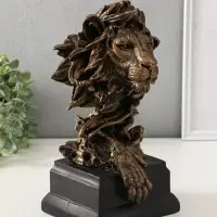 Копилка "Лев на пьедестале" 31х18 см, бронза Копилка "Лев на пьедестале" 31х18 см, бронза