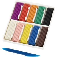 Пластилин клас.Комус Класс(№1 School) ColorPics набор 10 цв 200 г со стеком