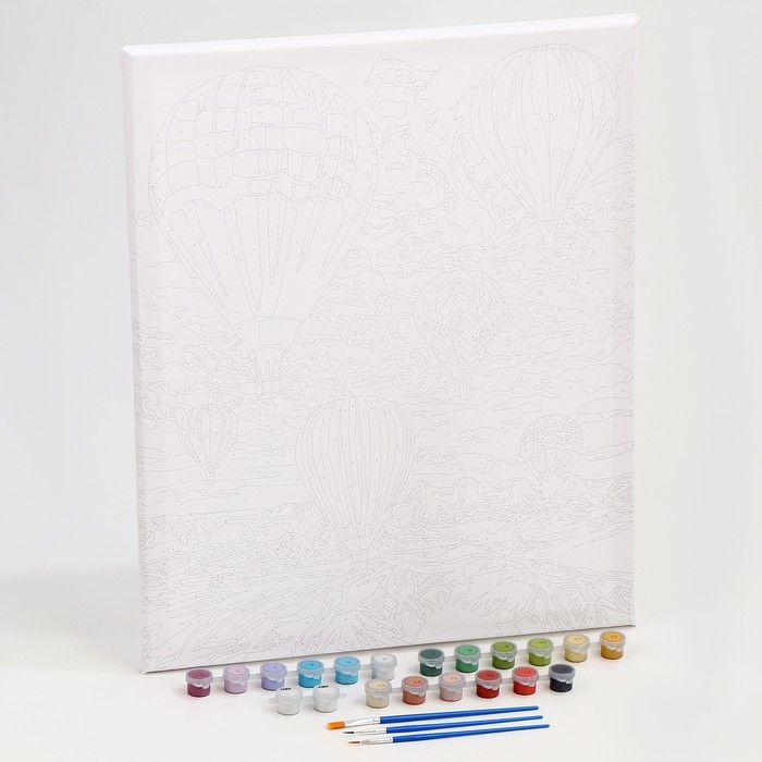 Картина по номерам на холсте с подрамником Картина по номерам на холсте с подрамником "Фестиваль шаров" 40*50 см