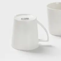 Кружки Magistro White Snow, набор 2 шт., 340 мл, фарфор, белые