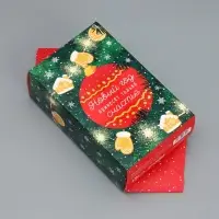 Складная новогодняя коробка-конфета &laquo;Время для сказки&raquo;, 9,3 х 14,6 х 5,3 см