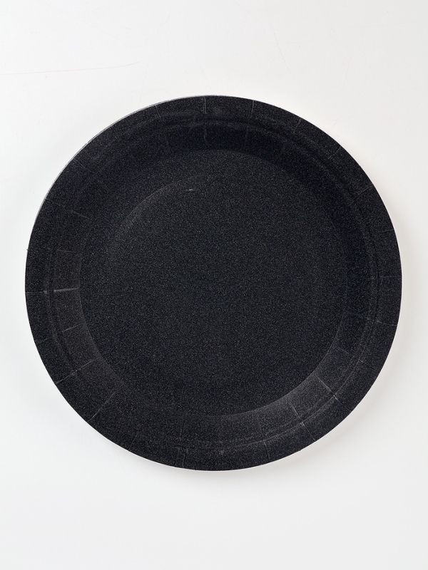 Набор бумажной посуды, цвет чёрный, набор 12 шт. Набор бумажной посуды, цвет чёрный, набор 12 шт.