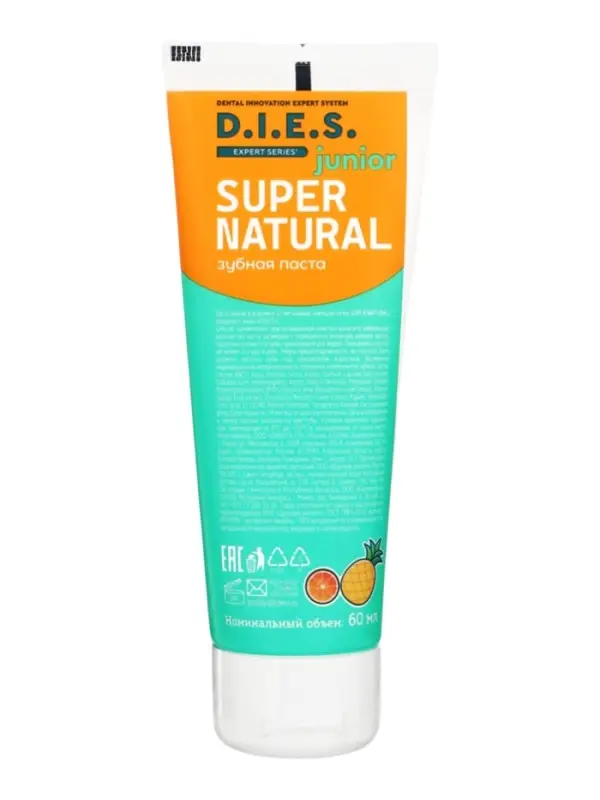 D.I.E.S. Kids Паста зубная детская ананс и апельсин (6-12 лет) 60 мл