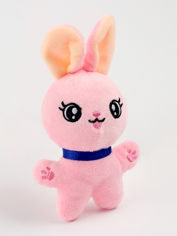 Мягкая игрушка   Мягкая игрушка  "Заяц", цвет светло-розовый, 10х7х5 см