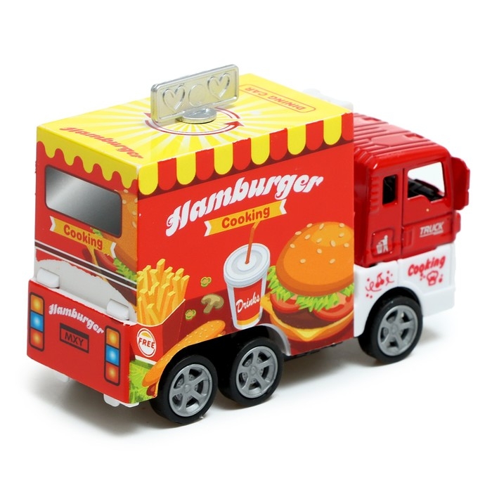 Машина металлическая «Закусочная», инерция, МИКС Машина металлическая «Закусочная», инерция, МИКС