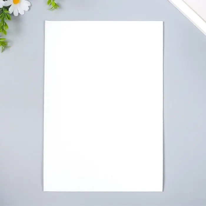 Фоамиран глиттерный Magic 4 Hobby 2 мм, белый, 20×30 см
