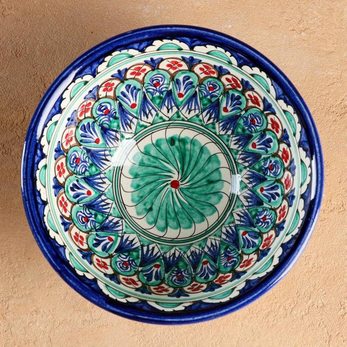 Коса Риштанская Керамика  Коса Риштанская Керамика "Узоры", 18 см, большая, микс