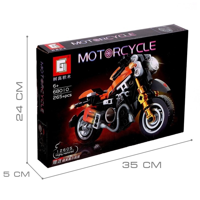 Конструктор Мототехно &laquo;Байк&raquo;, 265 деталей