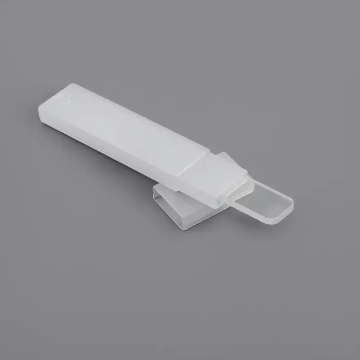 Пилка стеклянная для ногтей, лазерная, 9 см, в пластиковом футляре