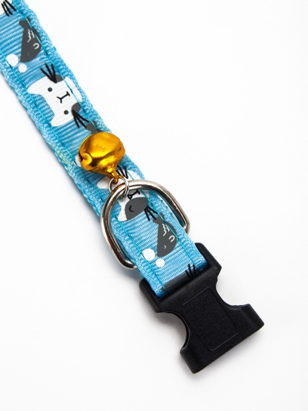 Ошейник Ошейник "Котята", 40 х 1,5 см, голубой