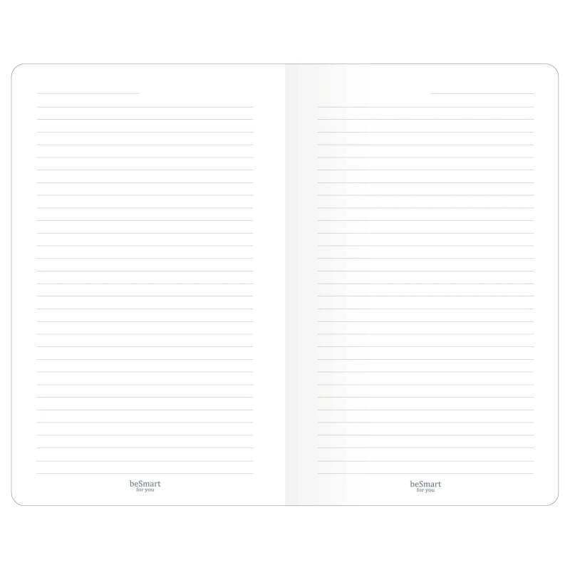 Бизнес-блокнот 130х210мм 48л.линия,скрепка,Be Smart Notes розов,N3648