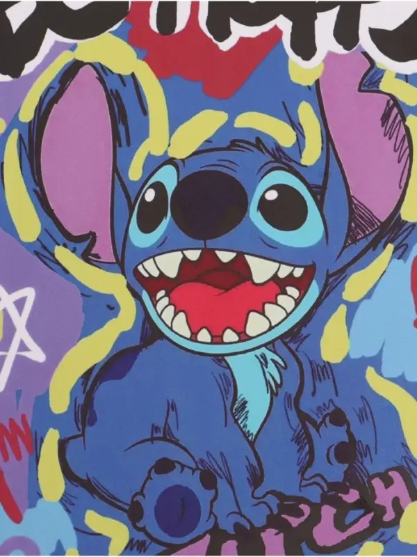 Ежедневник кожзам А5"Стич Be Happy", 80 л