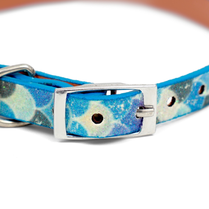 Ошейник Ошейник "Русалка", искусственная кожа, 31 х 1 см, микс цветов