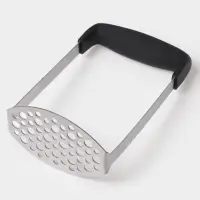 Толкушка для картофеля Доляна Smasher, 11&times;18 см, нержавеющая сталь, чёрный