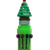 Ручка шариковая многоцветная Calligrata &laquo;Ёлка&raquo;, автоматическая, 10 цветов, 0.7 мм, подарочная, МИКС