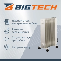 Радиатор BigTech  WBH002 20W, масляный (9 секций 2000 Вт)