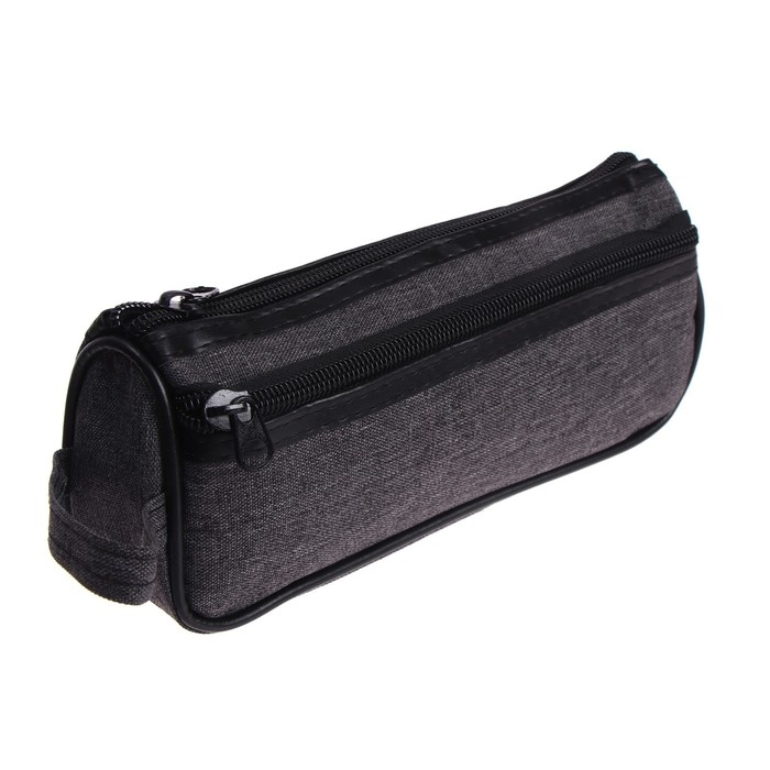 Пенал школьный на молнии Calligrata Пенал школьный на молнии Calligrata "Джинс", 2 отделения, МИКС