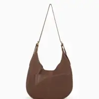 Сумка - мешок женская TEXTURA, на магните, с косметичкой, 34&times;12&times;27 см, коричневая