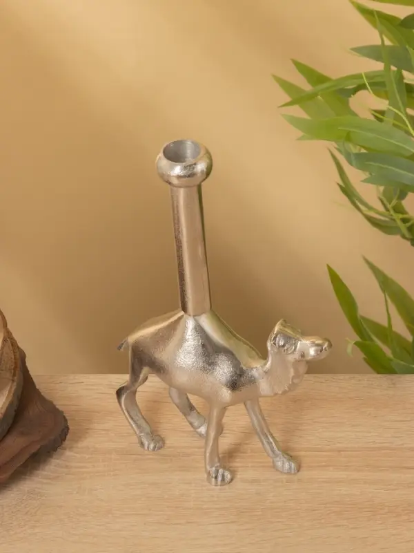 Подсвечник  Подсвечник "Верблюд" алюминий 16х5х26 см