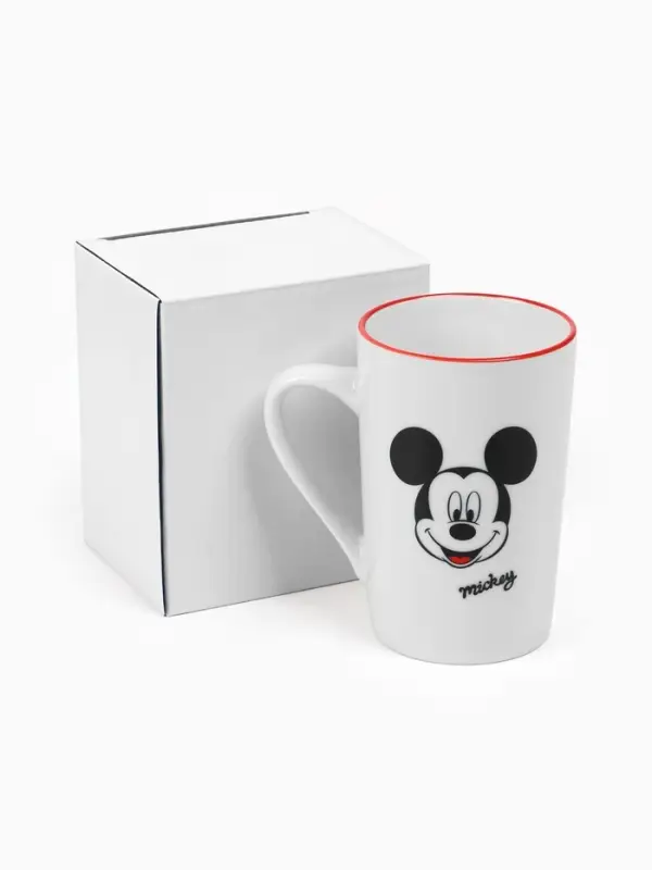 Кружка керамическая новогодняя, 385 мл, Микки Маус Кружка керамическая новогодняя, 385 мл, Микки Маус