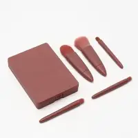 Набор кистей для макияжа PASTEL BLUSH, 5 шт., персиковый