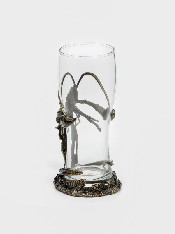 Бокал для пива Бокал для пива "Рак", 9.2 х 18.5, мельхиор