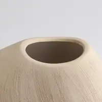 Ваза «Итика», 14×20 см, керамика, бежевая