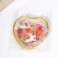 Блюдо фигурное Доляна «Сердце», 16,5×16,5 см, рисунок МИКС