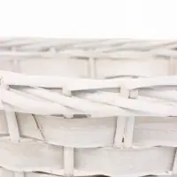 Набор корзин 2 шт  41х36х12, 36х33х112 см ручка h=20 см белый