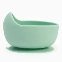 Тарелка детская на присоске и ложка, бирюзовый, Mum&Baby Тарелка детская на присоске и ложка, бирюзовый, Mum&Baby