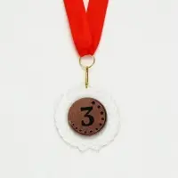 Медаль призовая &laquo;3 место&raquo;, на ленте